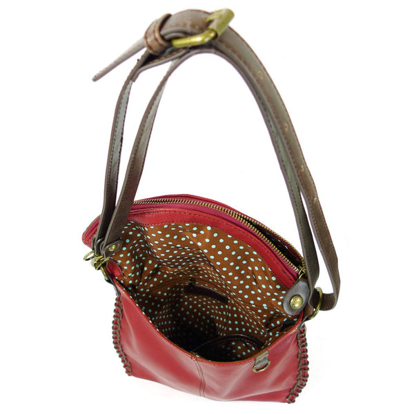 Charming Crossbody Bag Chala PU Leather- Burgundy (Burgundy Fox)