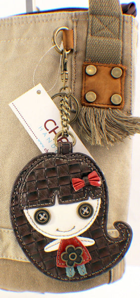 Patch Crossbody Bag-smiley Girl (Sand)