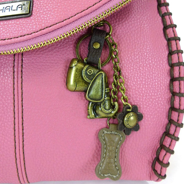 Charming Crossbody Bag Chala PU Leather- (Pink Dog)