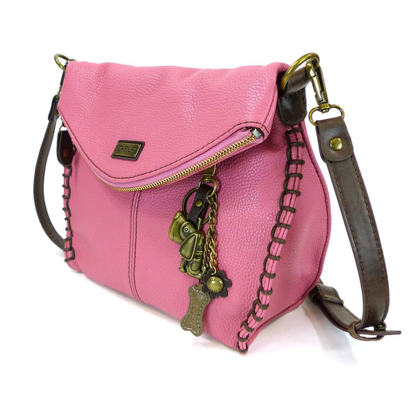 Charming Crossbody Bag Chala PU Leather- (Pink Dog)