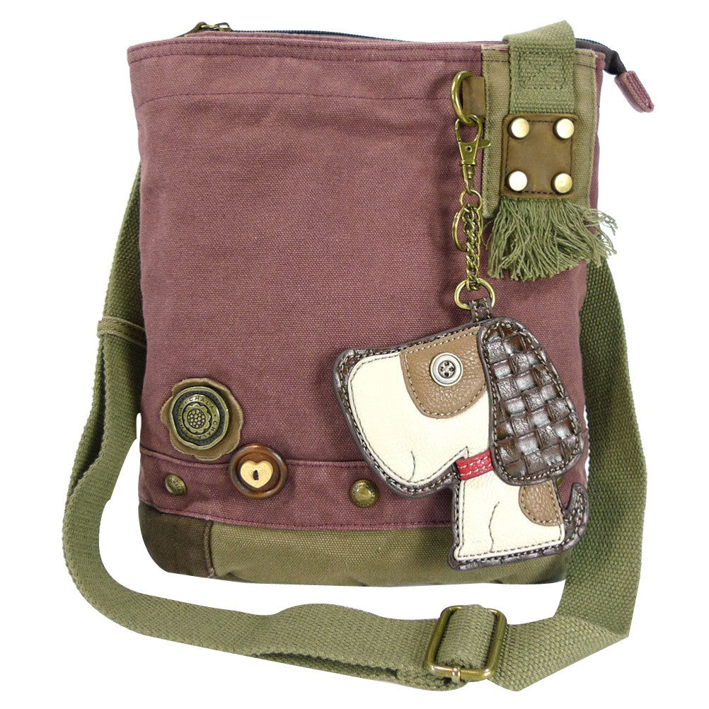 Chala Patch Crossbody Bag + Faux Leather Coin Purse (Toffee Dog) - Animal-Bags.com