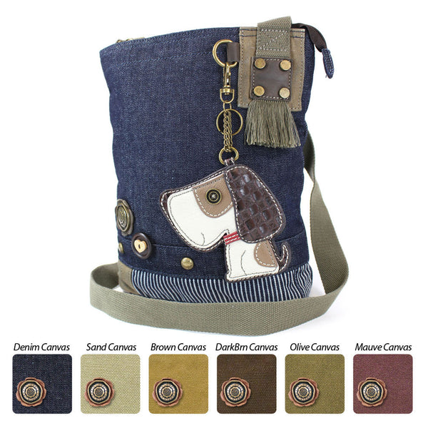 Chala Patch Crossbody Bag + Faux Leather Coin Purse (Toffee Dog) - Animal-Bags.com