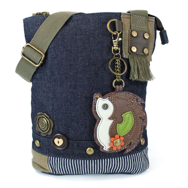Chala Patch Crossbody Bag + Coin Purse (HedgeHog)-Free Shipping - Animal-Bags.com
