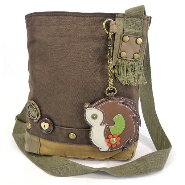 Chala Patch Crossbody Bag + Coin Purse (HedgeHog)-Free Shipping - Animal-Bags.com