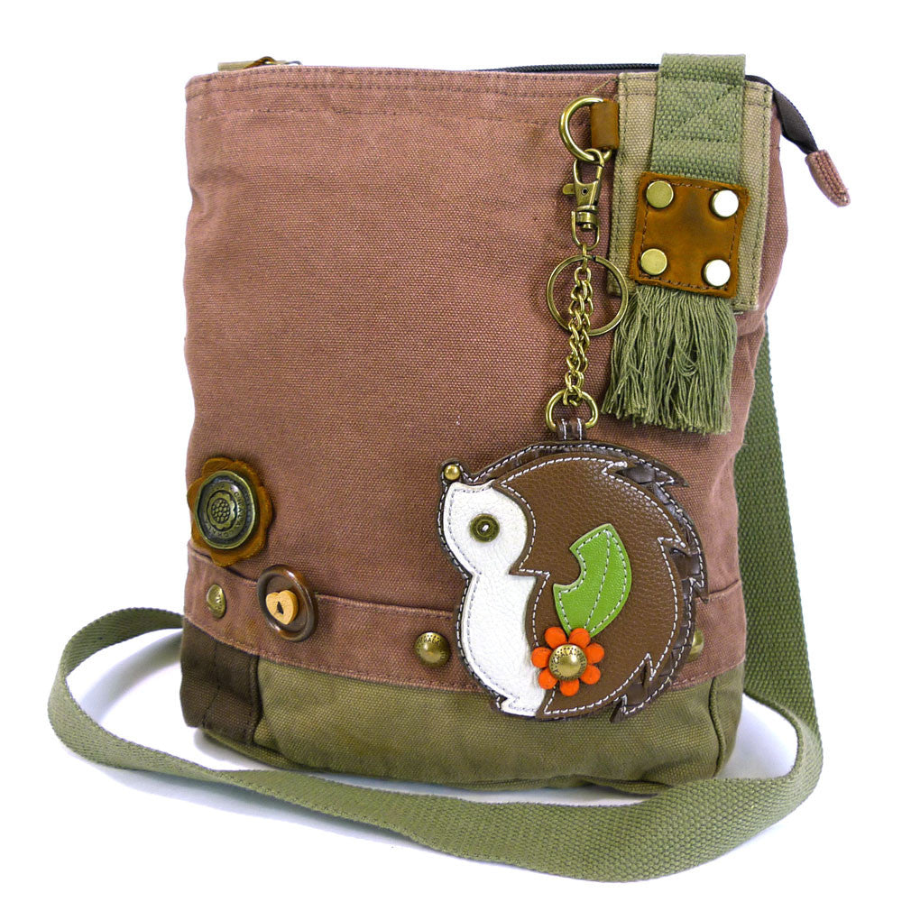 Chala Patch Crossbody Bag + Coin Purse (HedgeHog)-Free Shipping - Animal-Bags.com