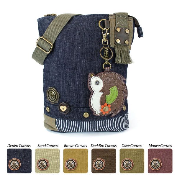 Chala Patch Crossbody Bag + Coin Purse (HedgeHog)-Free Shipping - Animal-Bags.com