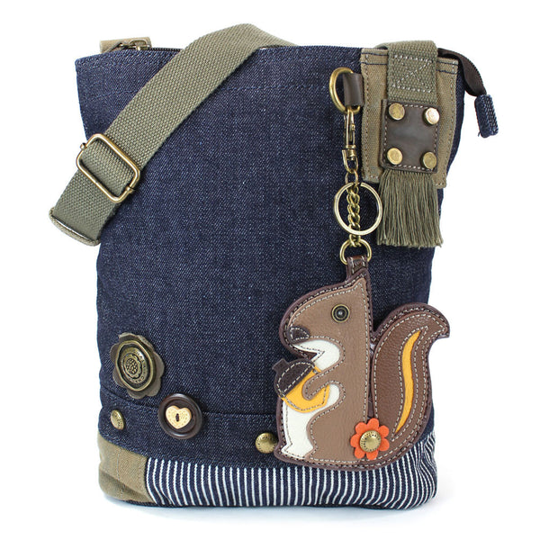 Chala Patch Crossbody Bag+ Coin Purse (Squirrel) - Animal-Bags.com