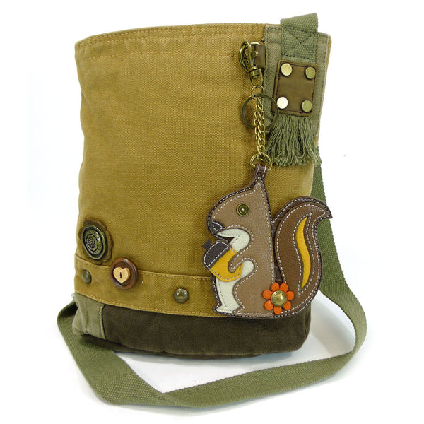 Chala Patch Crossbody Bag+ Coin Purse (Squirrel) - Animal-Bags.com