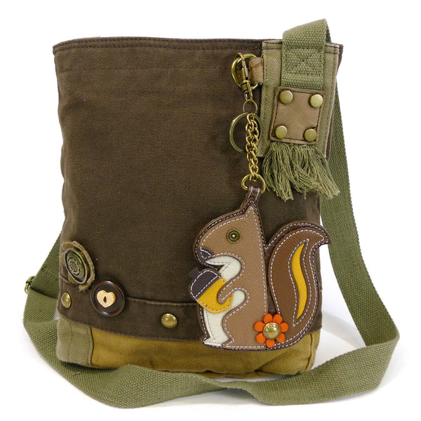 Chala Patch Crossbody Bag+ Coin Purse (Squirrel) - Animal-Bags.com