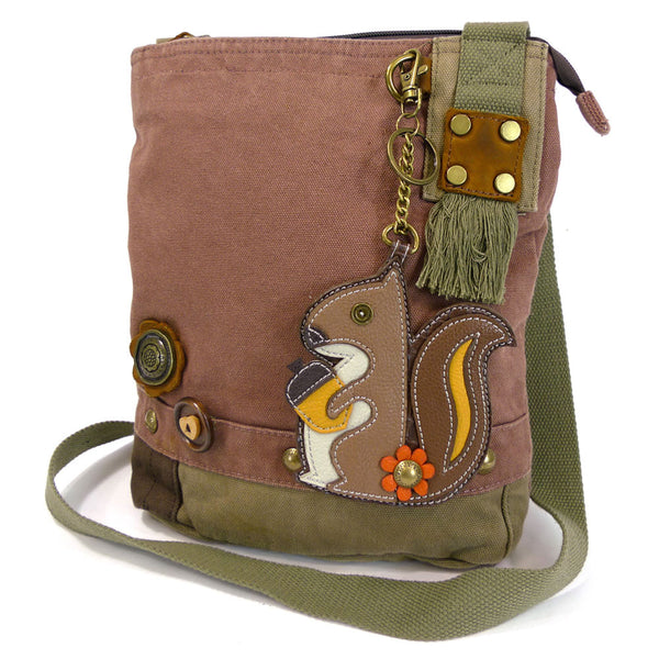 Chala Patch Crossbody Bag+ Coin Purse (Squirrel) - Animal-Bags.com