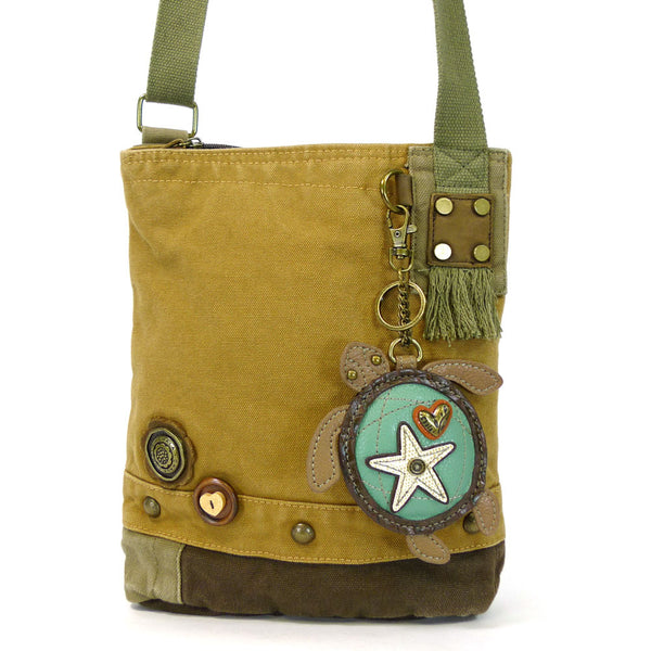 Chala Patch Crossbody Bag+Coin Purse (Sea Turtle) - Animal-Bags.com