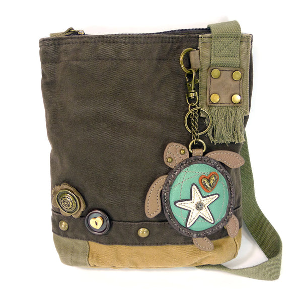 Chala Patch Crossbody Bag+Coin Purse (Sea Turtle) - Animal-Bags.com