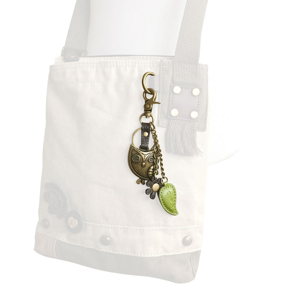 Chala Patch Crossbody Messenger Bag (6 colors option) + Detachable Metal Turtle-1 Keychain - Animal-Bags.com