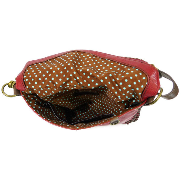 Charming Crossbody Bag Chala PU Leather- Burgundy (Burgundy Fox)
