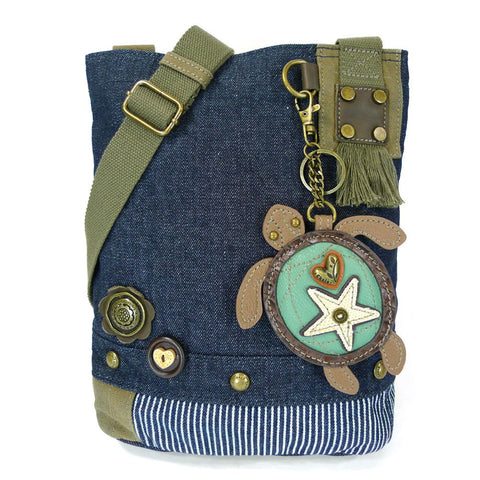 Chala Patch Crossbody Bag - Turtle Denim