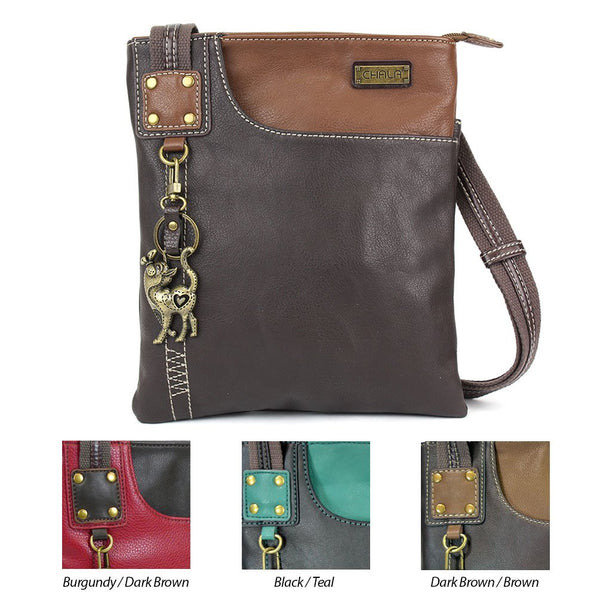 Chala Swing Pack Cell Phone Crossbody Purse with Mini Keychain- 3 Colors (28 Styles)