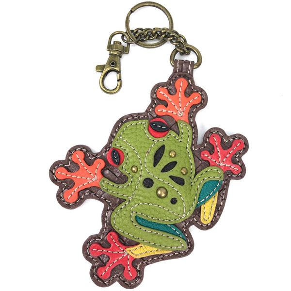 Chala Decorative Purse Charm, Key fob, coin purse - (Frog) - Animal-Bags.com