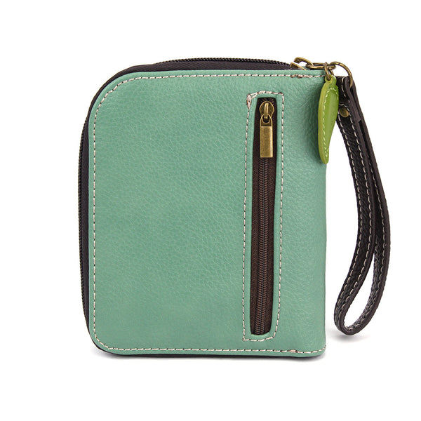 CHALA Handbags- Zip Around Wallet, Wristlet, 8 Credit Card Slots Sturdy Coin Purse ( 11 Variants)