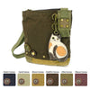 Chala Patch Crossbody Bag+Coin Purse (LaZzy Cat)