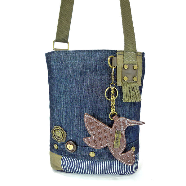 Chala Patch Crossbody Bag + Detachable Coin Purse Bundle ( Hummingbird ) - Animal-Bags.com