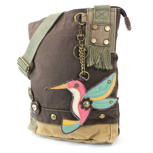 Chala Patch Crossbody Bag + Detachable Coin Purse Bundle ( Hummingbird ) - Animal-Bags.com